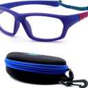 BLUE CUT Sports Protection Goggles, Anti-Fog Lenses Safety Glasses for Basketball, Pickleball and All Outdoor Sports (Kids Size, Navy Wine-kids Size)