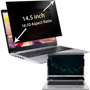 MUBUY-GOL 14.5" Laptop Privacy Screen Filter For Hp/Dell/Acer/Samsung/Asus/Thinkpad,14.5 Inch 16:10 Aspect, Anti Blue Light Anti Glare Laptop Screen Protector (12 5/16 x 7 11/16 Inch)