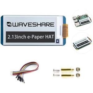 Waveshare 2.13" E-Ink Display HAT V4 Version Compatible with Raspberry Pi Raspberry Pi 5/4B/3B/Zero/Zero W/Zero 2W/Pico/Pico W/Pico WH, 250x122 Resolution SPI Interface Supports Partial Refresh