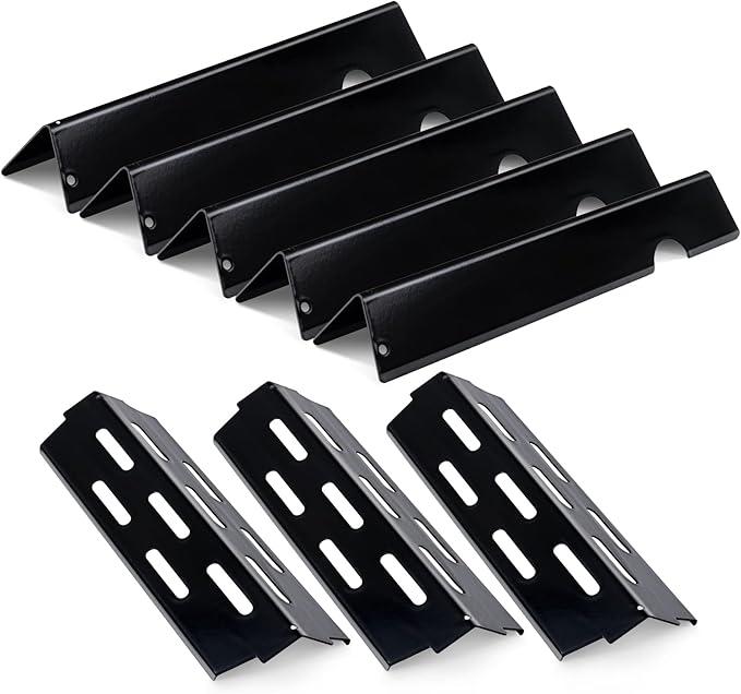 OTAMECE Flavorizer Bars and Heat Deflectors Replacement for Weber Genesis II (3+5 Genesis II)