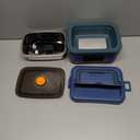 VASG Heated Lunch Box for Adults, 16000mAh Cordless Rechargeable Electric Lunch Box with 1L Stainless Steel Container, Portable Self-Heating Food Warmer for Work, Construction, Office & Travel (Blue/Green)