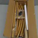 Metal Arch Backdrop Stand and Cover Set 6.6 ft, Wedding Arch Stand with White Cover for Party, Birthday, Wedding, Bridal Shower, Baby Shower (White, 6.6 ft)