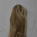 BARSDAR Short Straight Ponytail Extension - 16 Inch Drawstring Blonde Ponytail Hair Extensions for Women - Synthetic Fake Pony Tails Hairpieces Clip in Ponytails Daily - Light Ash Blonde Mixed