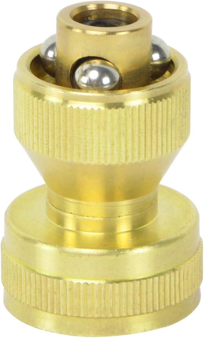HYDRO MASTER Brass Adjustable Hose NozzleSolid Brass, Adjustable Twist Pressure Sprayer