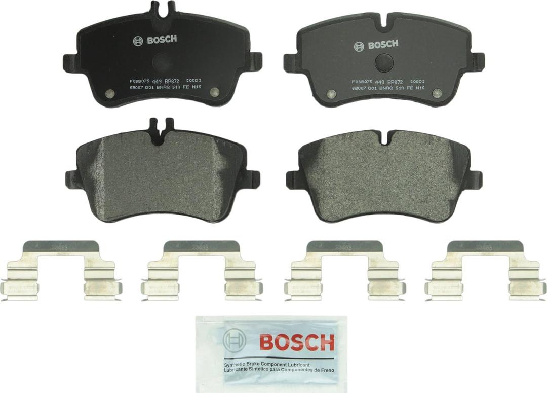 BOSCH BP872 QuietCast Premium Semi-Metallic Disc Brake Pad Set - Compatible with Select Mercedes-Benz C230, C240, C280, C320, C350, CLK280, CLK320, CLK350, SLK280, SLK300; FRONT