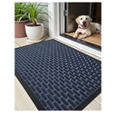 Color&Geometry Large Outdoor Mat for Front Door Home Entrance Outside Entry Patio Waterproof Heavy Duty Doormat Outdoor Floor Welcome Matt - 24"x48" Blue