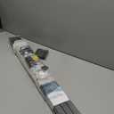 Ceiling Curtain Track, 12ft to 18ft Adjustable Curtain Track Ceiling/Wall Mount, Heavy Duty Aluminum Curtain Track with Roller Hooks - Curtain Rail System for Grommet/Pleated Drape, Black