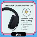 Baby Headphones - Baby Ear Protection, Noise Cancelling Headphones with Adjustable Headband for Ages 0-24 Months, Black