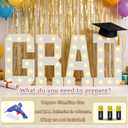 Pooqla Graduation Decorations 2026, 2.4FT Marquee Light Up Letters GRAD for Class of 2026 Decorations, Pre-cut Foam Board Party Decorations for Kindergarten Preschool High School College