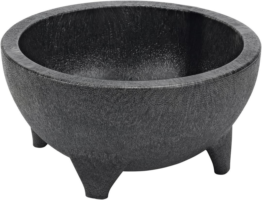 Service Ideas MB56BL Molcajete Bowl, 56 Ounce, Polypropylene, NSF Certified, Black