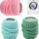 3pcs/Set Washing Machine Laundry Ball, Fabric Softener Dispenser, Reusable Laundry Sponge Ball for Washer, Dryer, Household Substitute