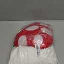 Suhine 2 Pcs Men's Mushroom Costume Accessory Set Adult Red and White Spotted Mushroom Hat White Pants Funny Cosplay Outfits for Halloween Game Character Dress up Party Supply, S