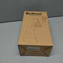 Garden Statues Elephant with Solar Lantern Outdoor Figurines Decorations for Patio Yard Lawn Ornaments Gifts for Birthday Mom Housewarming(Gray)