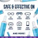 Powered by Nano Magic Eyeglass Lens Cleaning Spray 6 oz (3 Pack) | Professional Grade Formula, Silicone-Free | for Glasses, Phone, Electronic Screens, Optic Surfaces, Coated Surfaces - Made in USA