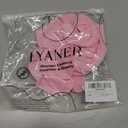 LYANER Women's Off Shoulder Ruched Short Sleeve Rib Knit Sexy Crop Top Blouse (Pink, XS)