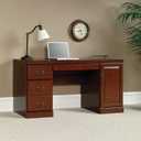 Sauder 404944 Heritage Hill Computer Credenza, Classic Cherry Finish, L: 59.25" x W: 20.47" x H: 30.24"