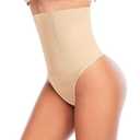 Womens Thong Shapewear Mid to High Waisted Shaper Thong WN0017(02#B Beige#slimming,X-Large) at Amazon Womens Clothing store 
(03# Beige-high rise wire, X-Large)