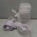 No Mess Bird Feeder Water Dispenser Set, Bird Feeder for Cage, Cage Accessories for Cockatiels, Finches, Budgies and Canaries (Purple)