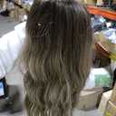  Hair Extensions Light Brown to Blonde Highlights Balayage Hair, 22 inch