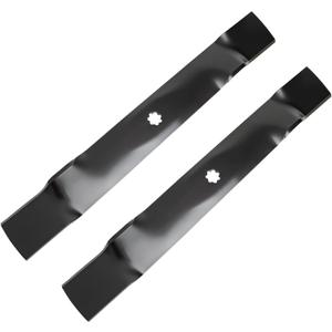 GX22151 Mower Blade Compatible with John Dee re 42" Riding Mower, GY20850 Mulching Blade Fit for John Dee re 102 125 135 D130 D100 D105 Tractor, Replace for AM137328 AM141033 AM137333, 2 Pack