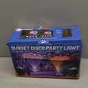 2-Pack Sunset Lamp Disco Ball Party Lights - Sound Activated LED Strobe & Stage Lights for Home Parties, Weddings, Bars, Clubs, Karaoke, Halloween, Christmas & Wall Dcor (Enhanced Dual Lighting Set)