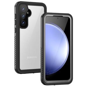 Lanhiem Only for Samsung Galaxy S23 FE Case (6.4 Inch, NOT for S20FE/21FE), IP68 Waterproof Dustproof Case, Built-in Screen Protector, Shockproof Full Body Protective Phone Cover, Gray