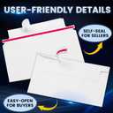 180 Pack Mailer Trading Card Envelopes7" x 4.35" Trading Card Mailers for Shipping, Perfect Sized Shipping Envelope for Mailing Semi-Rigid and Toploaders, Protector Supplies.