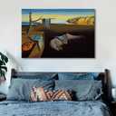 weiyiart Salvador Dali Canvas Wall Art - The Persistence of Memory Painting Classic Artwork Print, Canvas Print for Bathroom Bedroom Living Room, 24"L x 36"W