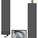 2Pcs Adjustable Bed Frame Center Support Leg, Steel Bed Frame Center Slat Support Legs Replacement, Sofa Furniture Cabinet Feet,Bed Rail Support for Wooden Bed (Height: 7.8 to 10.6 inch)