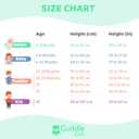 Cuddle Club UPF 50+ Long-Sleeve Baby Swimsuit, Sun Protection Sunsuit for Newborn, Infant, Toddler - Boys and Girls (12-18 Months, Penguin)