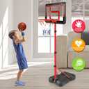ShyLizard Boys Toy Gifts for 3 4 5 6 7 8 Years Old, Kids Basketball Hoop Adjustable Height 3.5FT-6.2FT, Mini Basketball Hoop for Kids, Basketball Goal Toys Outdoor Indoor Game Gifts for Boys