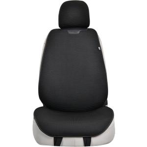 Car Seat Cover  Ice Silk Fabric, Ultra-Thin 0.28 Inch Design, All-Season Front Seat Covers, Breathable Non-Slip Auto Seat Protector for Cars and SUVs (black1)