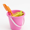 Sand Toys for Toddlers, with Collapsible Bucket and Shovels for Kids with Bag, Travel Toys for Boys Baby Girls