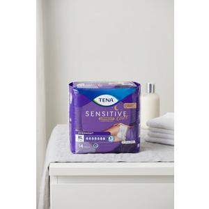 TENA Sensitive Care Overnight Incontinence Underwear for Women, Adult diapers, X-Large (Waist Sizes 39in52in), Better Fit, 14 Counts