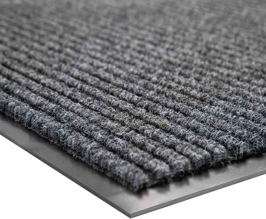 100pointONE Front Door Mat, Heavy Duty Indoor Outdoor Doormat, 72" x 24" Low Profile Outdoor Mats for Home Entrance, Stain and Fade Resistant Welcome Mat Ideal for High Traffic Area, Dark Gray