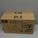 M MCIRCO [5-Pack, 36 oz] Glass Meal Prep Containers 3 Compartment with Lids, Glass Lunch Containers,Food Prep Lunch Box,Bento Box,Microwave, Oven, Freezer, Dishwasher (4.5 Cups) (Gray)