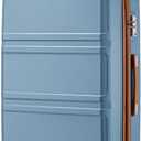 Kono 28 Inch Luggage Expandable Suitcase with Spinner Wheels TSA Lock Lightweight PC+ABS Hardside Large Checked Luggage Durable Rolling Suitcase Apricot Blue