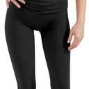 SUUKSESS Women 2 Piece Lounge Sets Going Out Y2K Foldover Pants Matching Pajamas (Black, XL)