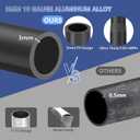 Upgraded 10 Gauge 25FT Heavy Duty Flag Pole Kit with 136 LED Solar Light, Extra Thick Flagpole for Outside House in Ground, Bottom 3 mm Thick & Width 3.74 in, 120MPH Wind Rated