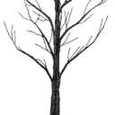 Nearly Natural 6ft Pre-Lit Halloween Twig Tree with 480 Orange & Purple LED Lights
