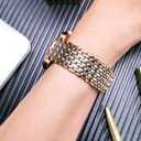 BINLUN Mesh Stainless Steel Watch Band, Ultra Thin Polished Replacement Bracelets with Butterfly Buckle for Men Women, 12/14/16/18/20/22mm