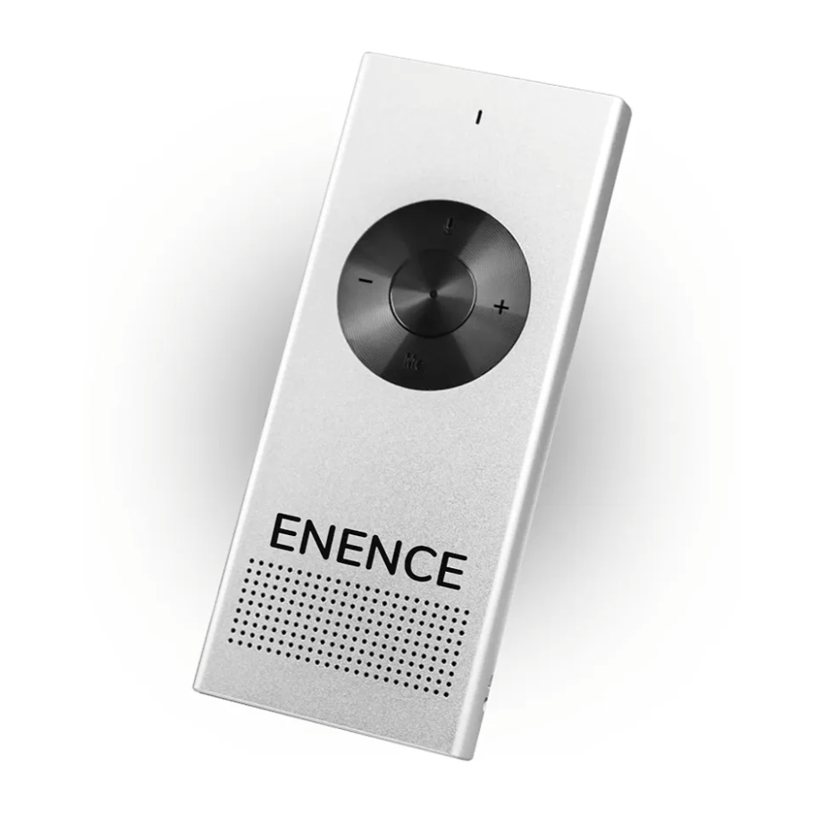 Enence PRO Language Translator Device, Real-Time Voice Translation, Instant Pocket AI Translator Device, Support 60+ Languages. Traductor for Business, Study Travel traductor de Ingles español, White