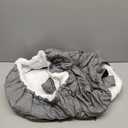 Winter Carseat Cover, Sherpa Fleece Baby Car Seat Cover for Cold Weather, Warm Snug Infant Car Seat Canopy for Boys Girls, Universal Newborn Carrier Covers Protect Baby from Snow Wind (Gray)