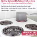 316048413 and 316048414 Stove Burner Drip Pans for Electric Stove Top - Perfectly Fit Frigidaire Kenmore Electric Range -Thickening to Prevent Bending and Rust - Include 2 x 6 in, 2 x 8 in