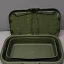 Foldable Picnic Basket Large Capacity Camping Folding Basket with Table Car Trunk Organiser Can be Used as Ice Bucket Suitable for Camping, car Storage, Home Sorting, etc. (Khaki)