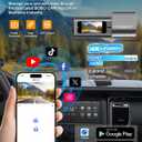 Dash Cam Front and Rear 4K, Built-in 5GHz WiFi with CPL, Dual Dashcams for Cars with 64GB Card, 24H Parking Mode, WDR, Ultra HD Night Vision, G-Sensor, Loop Recording, App Control, Support 256GB Max