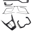 HIGH FLYING for Toyota RAV4 2020 2021 2022 2023 2024 2025 Car Accessories Interior Trim Center Console Decorative Strip Cover Trim Matte Black (Kit of 9PCS)