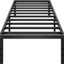 HLIPHA Metal Platform Bed Frame 14 Inch Tall,No Box Spring Needed,Twin Size Bed with Heavy Duty Strong Support Slats,Easy to Assemble, Black