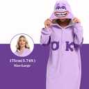 NAITOKE Adult Animal Onesie Halloween Costume Cosplay One-Piece Pajamas Women Man Teens (Small, Purple)