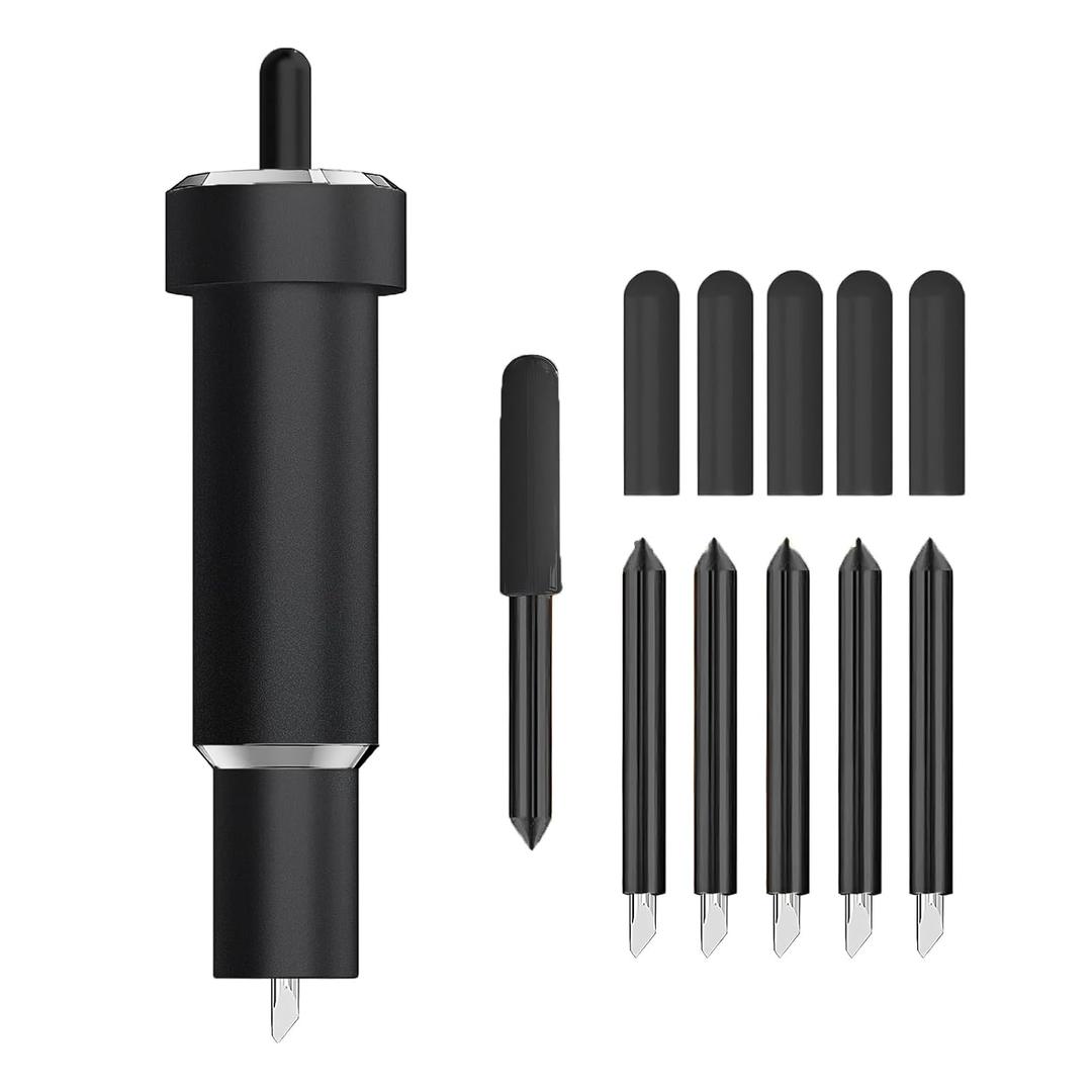 Deep Cut Blade for Maker 3/4/Maker/Explore 3/4/Air 2/Air/One/Venture,60 Deep Point Blade and Housing for Cutting Metallic/Genuine Leather, Craft/EVA Foam, Aluminum Foil, Magnetic Sheet, etc.